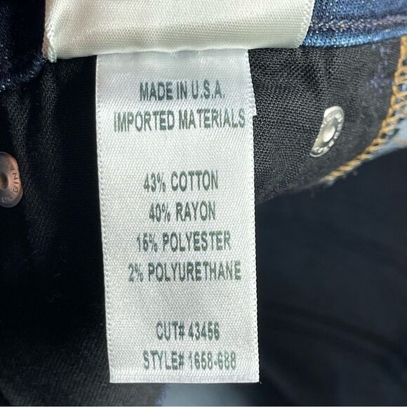 Citizens of Humanity Emanuelle Jeans Women’s 25 Blue Bootcut Low Rise Dark Denim - Picture 9 of 15